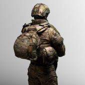 Бронежилет 6-го класу Warmor Gen.5 Pro MAX з захистом шиї та плечей, боків та паху 1кл ДСТУ. Мультикам.  Піксель