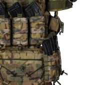 Плитоноска Warmor Gen. 3 в максимальній комплектації:  балістичний захист шиї, плеч, боковин, паху, фартуху, поясу і ніг Мультикам