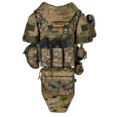 Плитоноска Warmor Gen.3 Pro Max МУЛЬТИКАМ + Захист шиї, плечей, фартух та 9 підсумків
