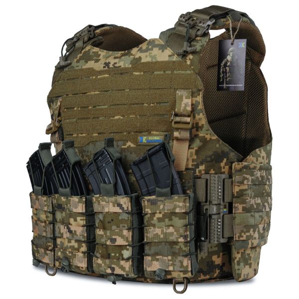 Плитоноска Warmor Gen.4, колір ПІКСЕЛЬ + 4 підсумки