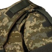 Плитоноска Warmor Gen.4 Max Піксель + Захист шиї, плечей та 10 підсумків Койот