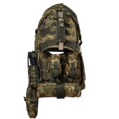 Плитоноска Warmor Gen.4 Max Піксель + Захист шиї, плечей та 10 підсумків Койот