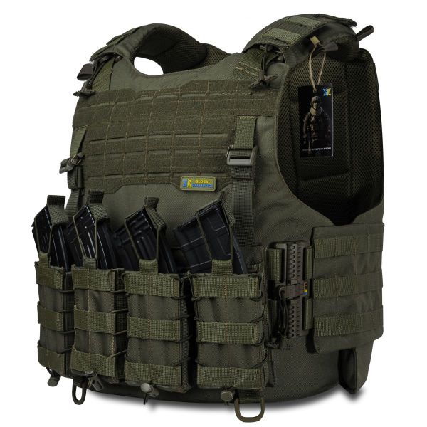 Тактична плитоноска Warmor Gen.4 ОЛИВА + 4 підсумки