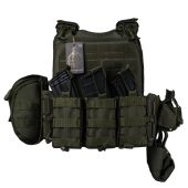 Плитоноска ARES Gen.2 МАХ ОЛИВА + 7 підсумків