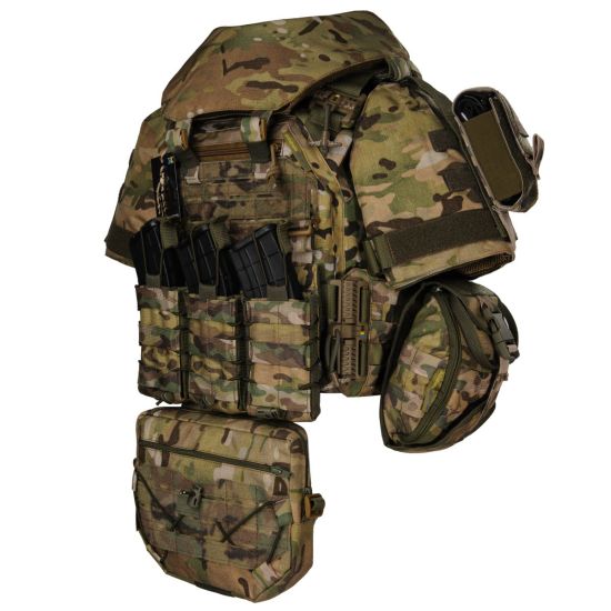Плитоноска жіноча Warmor Gen.3 FL MAX (for Ladies) МУЛЬТИКАМ + Захист шиї, плечей і 7 підсумків