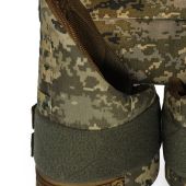 Комплект пояс WARBELT з м'яким балістичним захистом, захистом ніг за 1 класом ДСТУ та 4-ма підсумками під магазини АК. Піксель: