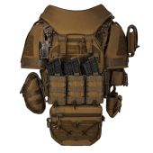 Плитоноска Warmor Gen.3 Pro Max КОЙОТ + Захист шиї, плечей та 9 підсумків