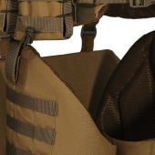 Комплект пояс WARBELT з м'яким балістичним захистом, захистом ніг за 1 класом ДСТУ та 4-ма підсумками під магазини АК Койот