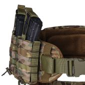 Комплект пояс WARBELT з м'яким балістичним захистом, захистом ніг за 1 класом ДСТУ та 4-ма підсумками під магазини АК. Мультикам