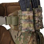 Комплект пояс WARBELT з м'яким балістичним захистом, захистом ніг за 1 класом ДСТУ та 4-ма підсумками під магазини АК. Мультикам