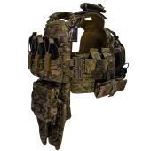 Преміум плитоноска Warmor Gen.5 PRO MAX з модульним балістичним фартухом для захисту паху. Мультикам. МУЛЬТИКАМ