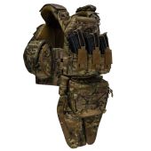 Преміум плитоноска Warmor Gen.5 PRO MAX з модульним балістичним фартухом для захисту паху. Мультикам. МУЛЬТИКАМ