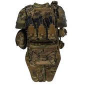 Бронежилет 6-го класу Warmor Gen.5 Pro MAX з захистом шиї та плечей, боків та паху 1кл ДСТУ. Мультикам.  Піксель