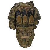 Бронежилет 6-го класу Warmor Gen.5 Pro MAX з захистом шиї та плечей 1кл ДСТУ. Мультикам. Мультикам