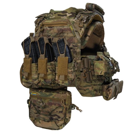 Преміум плитоноска Warmor Gen.5 PRO MAX з захистом шиї. МУЛЬТИКАМ. МУЛЬТИКАМ