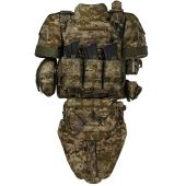 Преміум плитоноска Warmor Gen.5 PRO MAX з захистом шиї та плечей і балістичний фартух. Піксель ММ14. Койот