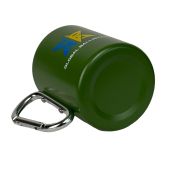 Металева  кружка з карабіном — 300 мл (Кольорова)