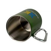 Металева  кружка з карабіном — 300 мл (Кольорова)