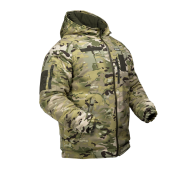 Зимова тактична куртка Soft Shell із утеплювачем Omni-Heat Global Ballistics Мультикам L