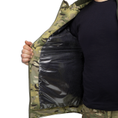 Зимова тактична куртка Soft Shell із утеплювачем Omni-Heat Global Ballistics Мультикам L