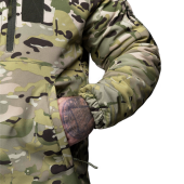 Зимова тактична куртка Soft Shell із утеплювачем Omni-Heat Global Ballistics Мультикам L