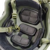 Шолом FAST Future Assault Shell Helmet NIJ IIIA олива з покращеними вставками