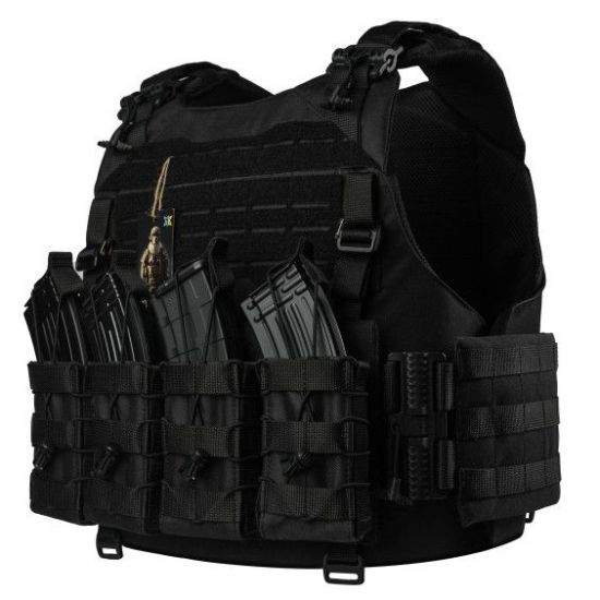 Тактична плитоноска Warmor Gen.4 ЧОРНИЙ + 4 підсумки