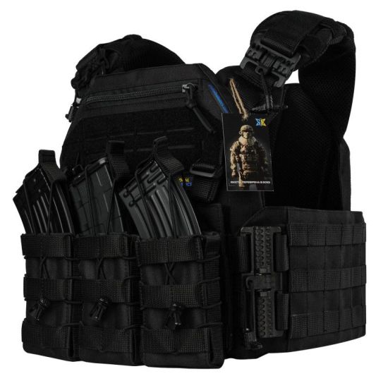 Плитоноска Warmor Gen.3 Pro ЧОРНА + 3 підсумки