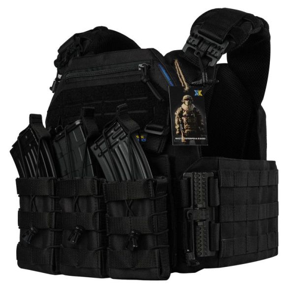 Плитоноска Warmor Gen.3 Pro ЧОРНА + 3 підсумки