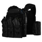 Плитоноска Warmor Gen.3 Pro ЧОРНА + 3 підсумки