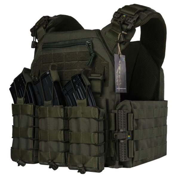 Плитоноска Warmor Gen.3 Pro ОЛИВА + 3 підсумки