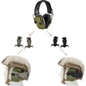 Кріплення Чебурашки для активних наушників Earmor / Walkers шолом FAST. Койот