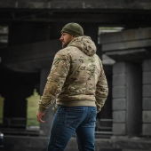Куртка зимова M-Tac MA-1 Hooded Military Primaloft. Мультикам M/R