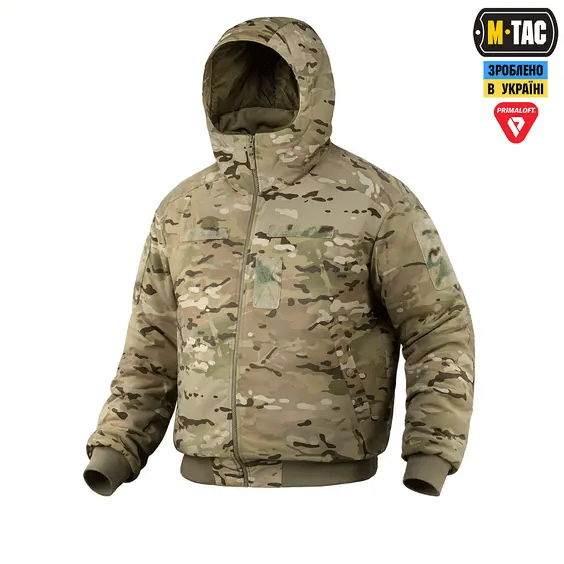 Куртка зимова M-Tac MA-1 Hooded Military Primaloft. Мультикам XL/R