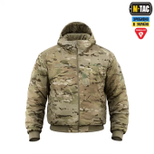 Куртка зимова M-Tac MA-1 Hooded Military Primaloft. Мультикам M/R