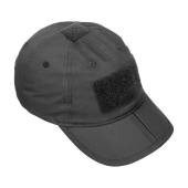 Тактична кепка Складна Helikon PolyCotton Ripstop  Чорна
