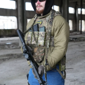 Ремінь збройовий триточковий RAGNAROK з широким наплічником KRAKEN carbine. Мультикам
