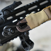 Ремінь збройовий RAGNAROK триточковий з широким наплічником KRAKEN carbine. Койот