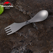 Ложка-вилка-нож титановая Naturehike Titanium Серый