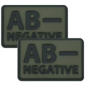 Шеврон Helikon Група крові 2 шт  Олива Група AB (ІV)+positive