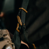 Ремінь збройовий RAGNAROK Katana (KATANA-CB) стропа з пряжками QD (BASE-QD) Койот-Чорний