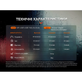 Тактична ручка з ліхтариком Fenix T6 Чорний Синий