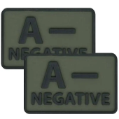 Шеврон Helikon Група крові 2 шт  Олива Група AB (ІV)+positive