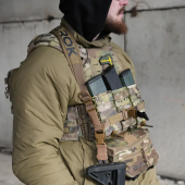 Ремінь збройовий RAGNAROK триточковий з широким наплічником KRAKEN carbine. Койот