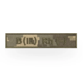 Шеврон “Група крові В(3) Rh (-)”  піксель