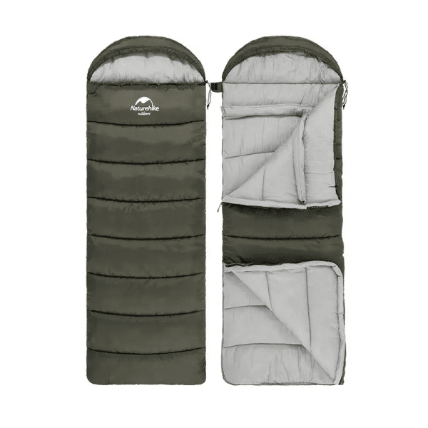 Спальник з капюшоном лівий (1°C) Naturehike U350  Зелений