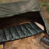 Спальний мішок Naturehike M320 з капюшоном  зелений камуфляж, лівий