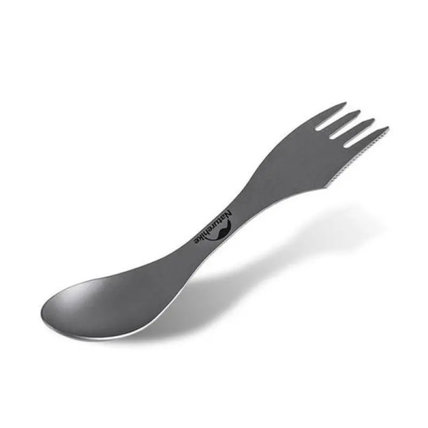 Ложка-вилка-нож титановая Naturehike Titanium Серый