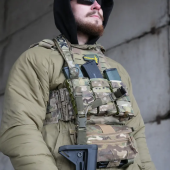 Ремінь збройовий триточковий RAGNAROK з широким наплічником KRAKEN carbine. Мультикам