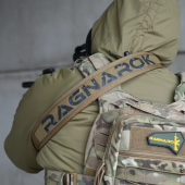 Ремінь збройовий RAGNAROK триточковий з широким наплічником KRAKEN carbine. Койот